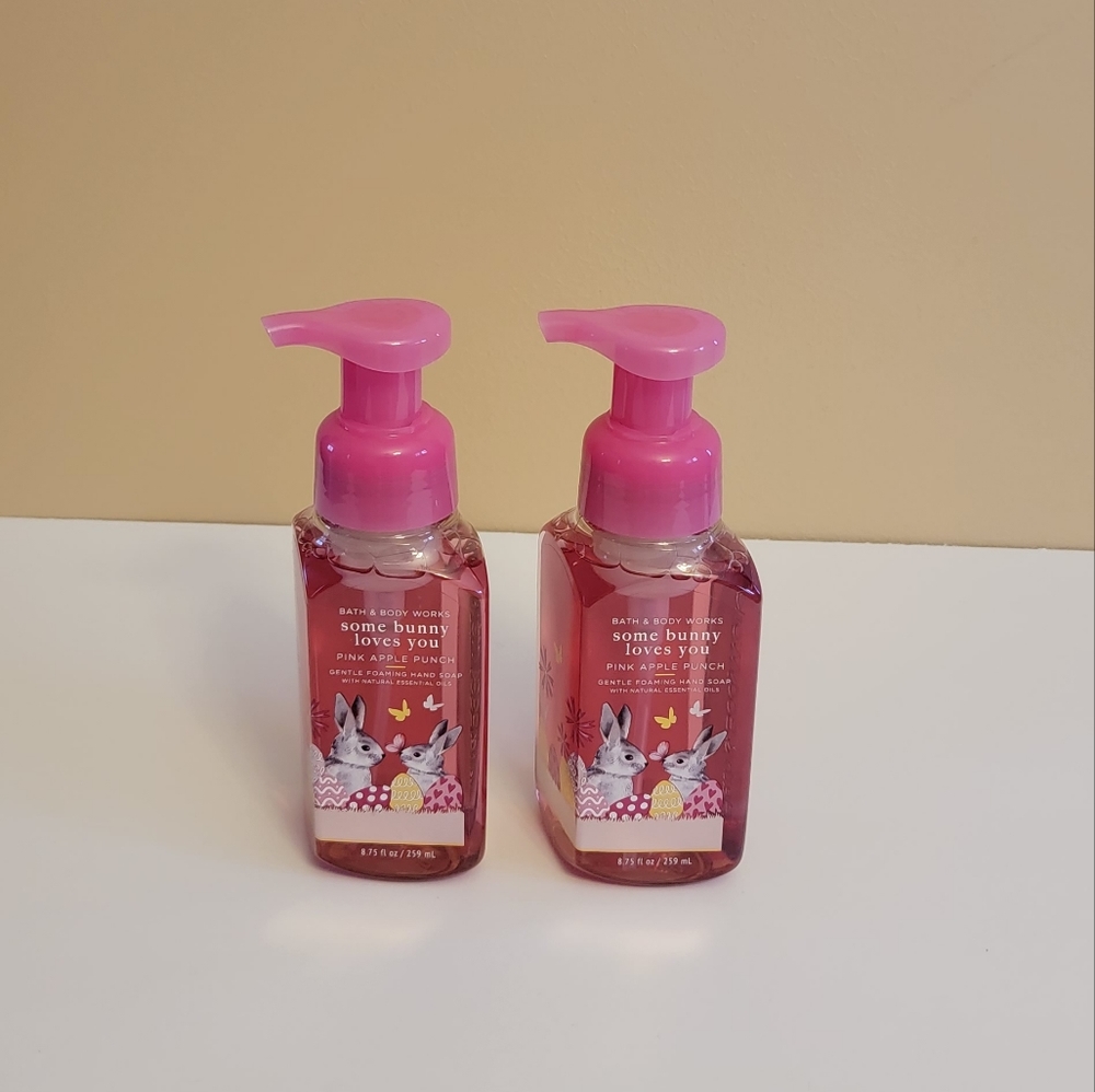 Lot of 2 Bath & Body Works Some Bunny Loves You "Pink Apple Punch"
